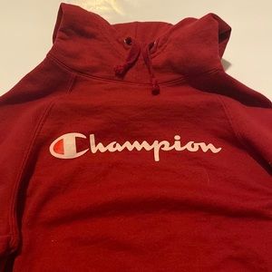 red champion hoodie